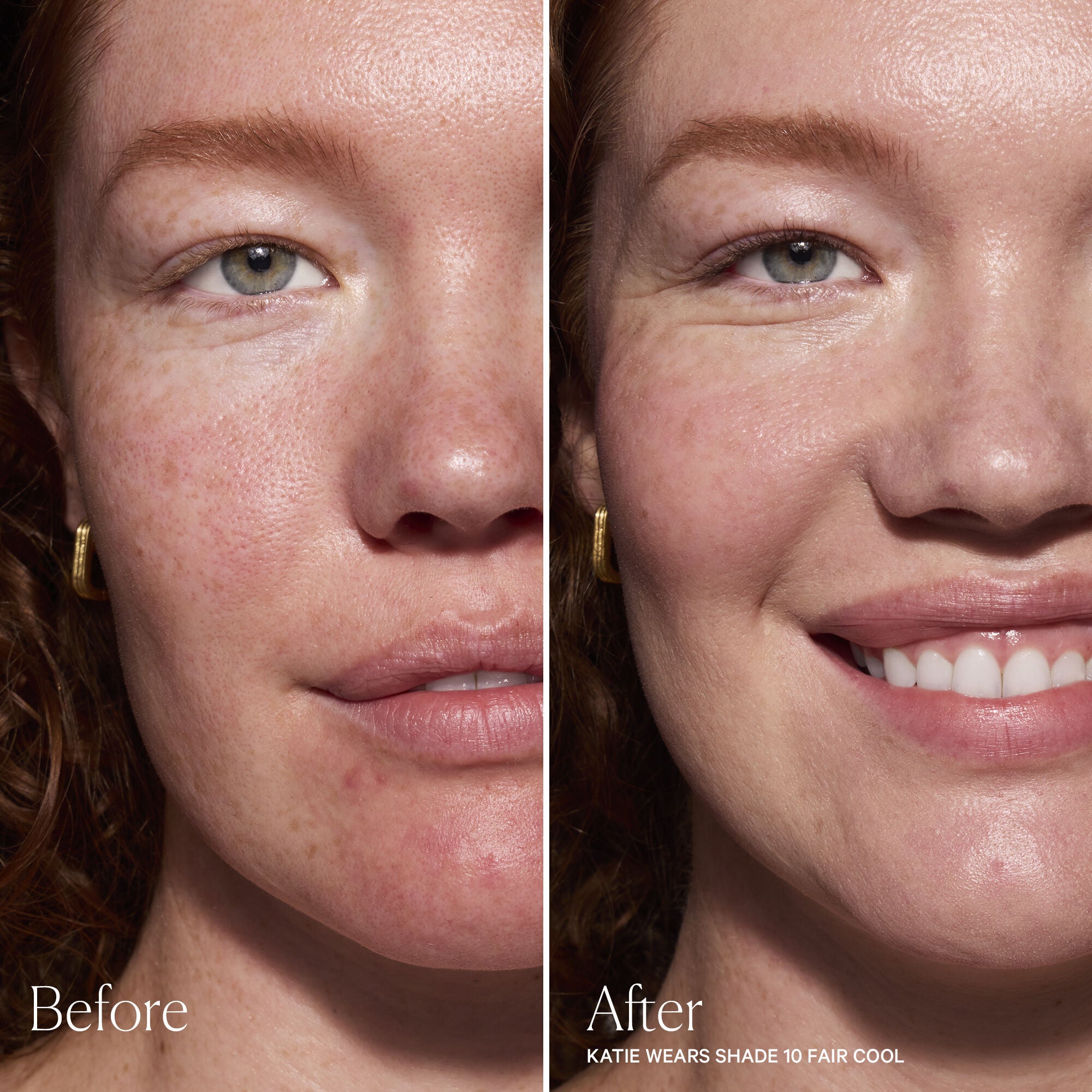 before and after complexion stick fair cool